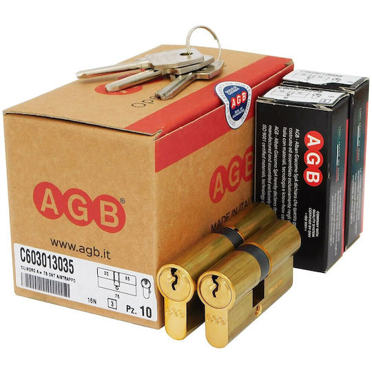 AGB Κύλινδρος Κλειδαριάς Ασφαλείας 60mm (27-33)