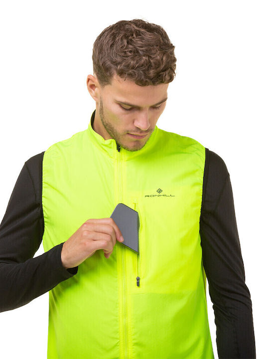 Ärmellos Winter Jacke Winddicht Yellow