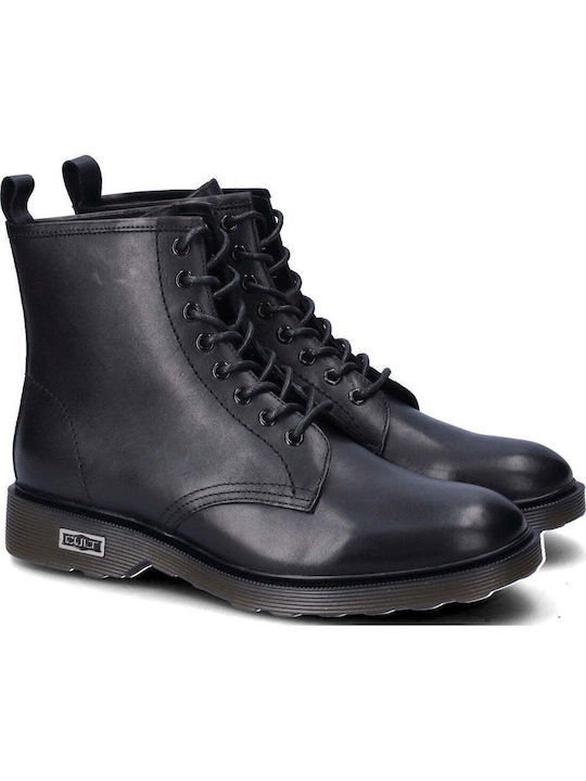 Cult Men's Leather Boots Black