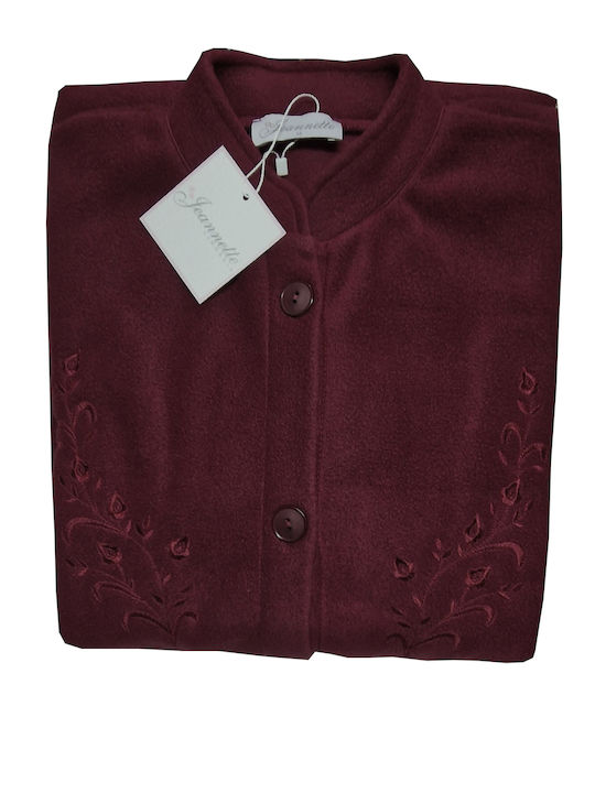 Jeannette Lingerie Winter Women's Fleece Robe Burgundy