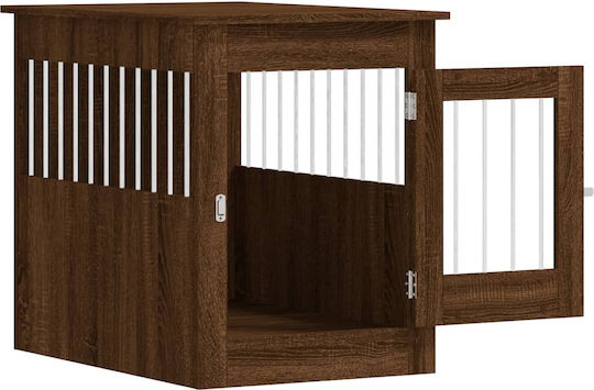 vidaXL Dog House Outdoor Brown 55x80x68cm
