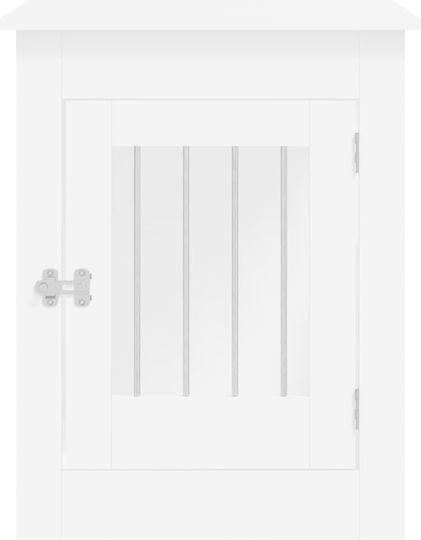 vidaXL Dog House Outdoor White 55x80x68cm
