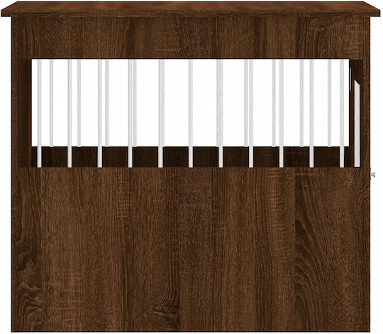vidaXL Dog House Outdoor Brown 55x80x68cm