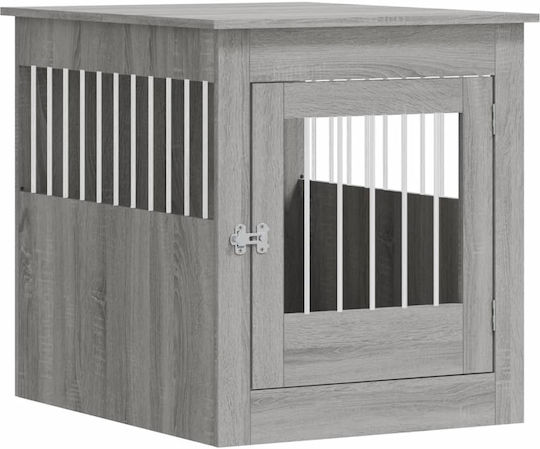 vidaXL Dog House Wooden Outdoor Gray 64.5x80x71cm