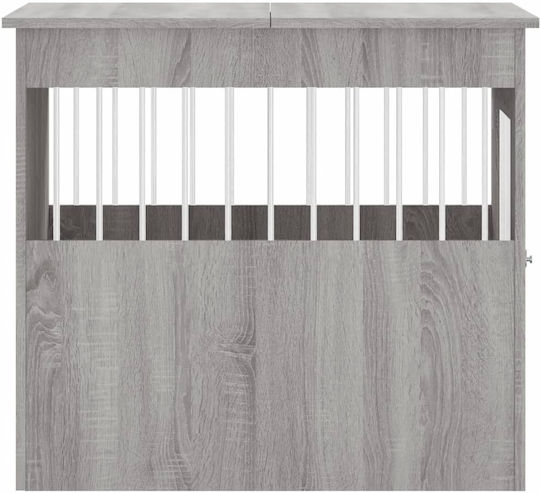 vidaXL Dog House Wooden Outdoor Gray 64.5x80x71cm