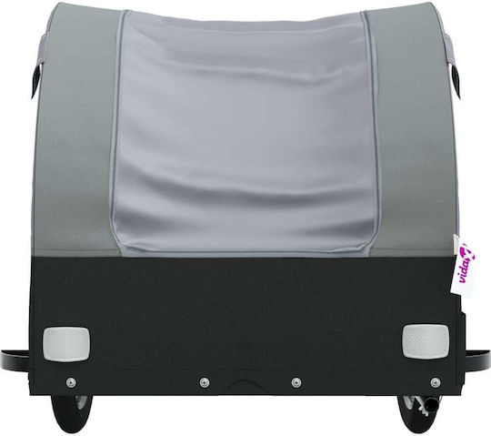 Vidaxl Bicycle Trailer Black Gray 45 Kg Iron