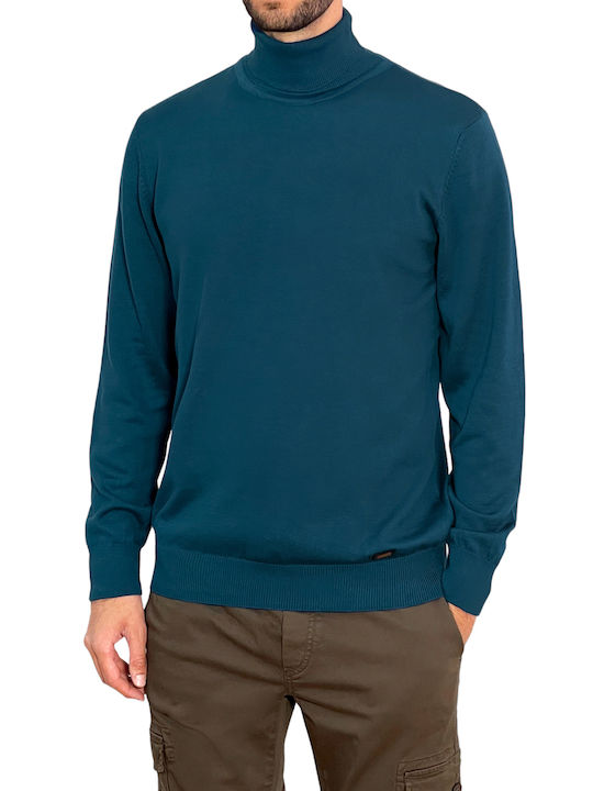 Roy Garage Men's Long Sleeve Sweater Petrol Blue