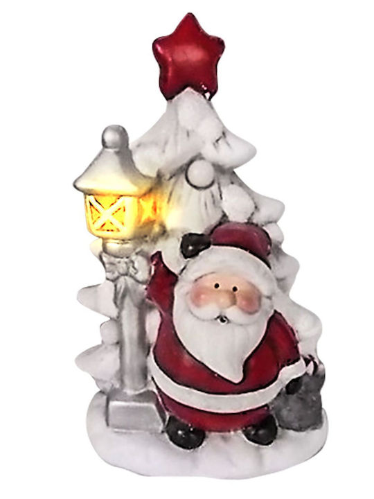Illuminated Santa Claus Battery Red 23x14.5x12.5cm