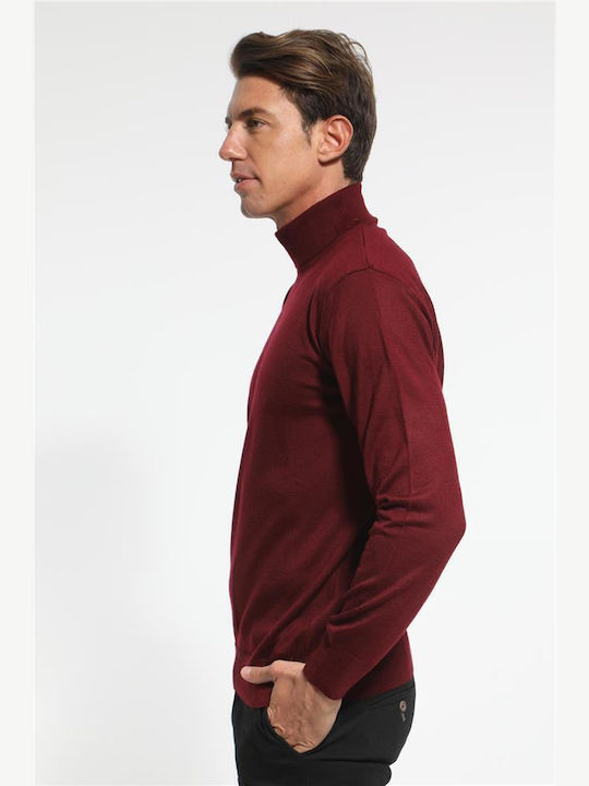 Men's Sweater Turtleneck BORDO