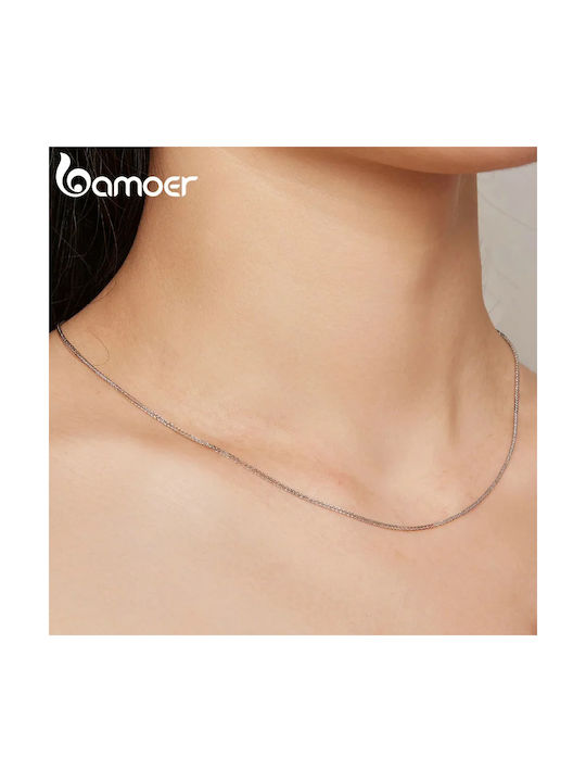 Bamoer Silver Chain Neck Length 45cm