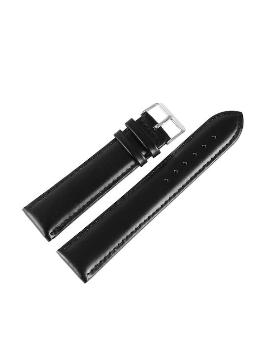New Era Lederriemen Schwarz 24mm