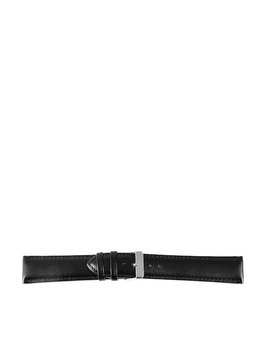 New Era Lederriemen Schwarz 24mm