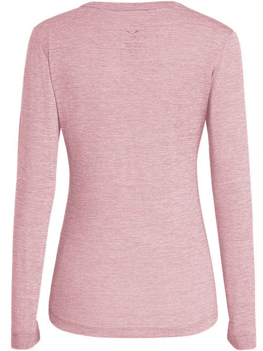 Salewa Puez Women's Blouse Cotton Long Sleeve Pink