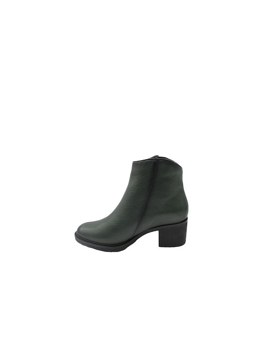 Pepe Menargues Women's Ankle Boots with Medium Heel Green