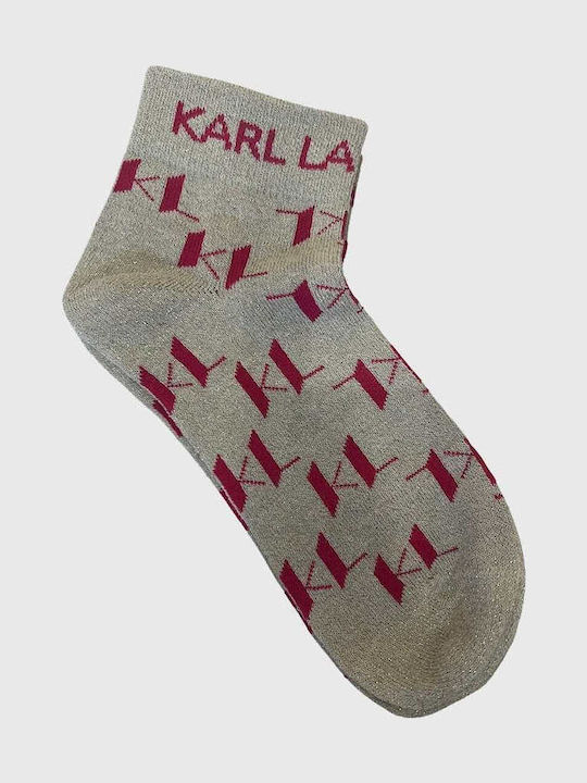 Karl Lagerfeld K/ikonik Чорапи Розови 3Пакет