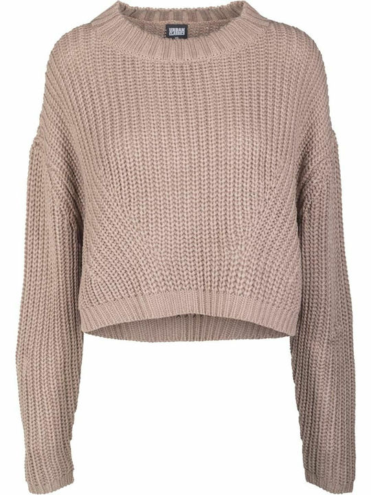 Damen Langarm Pullover Beige