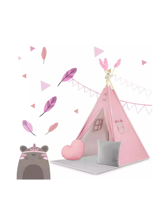 Nukido Kids Indian Teepee Play Tent Teepee for 3+ years Pink