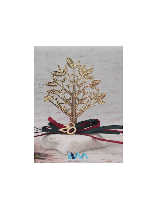 Kostibas Fashion Tabletop Lucky Charm Little Tree Gold made of Stone 1pcs