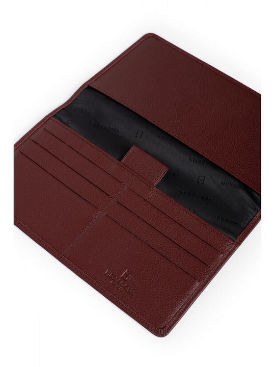 Leather Men's Wallet Classic Burgundy