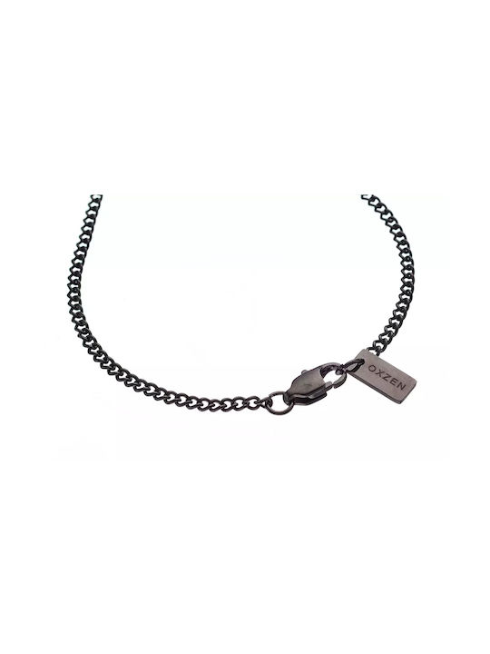 Oxzen Necklace ID Card from Steel Black