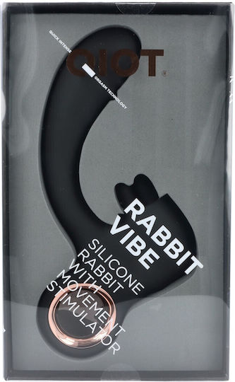 Virgite Δονητής Rabbit Μαύρος