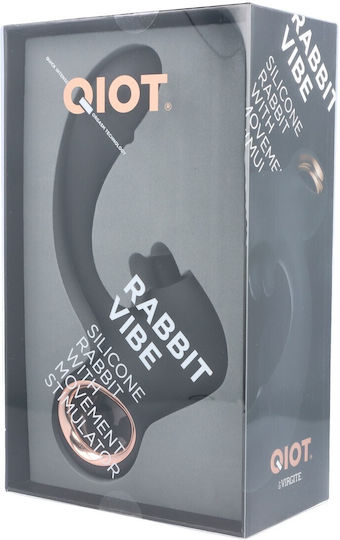 Virgite Δονητής Rabbit Μαύρος