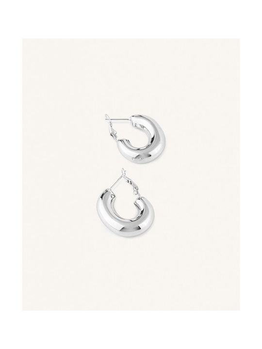 Earrings Hoops made of Silver