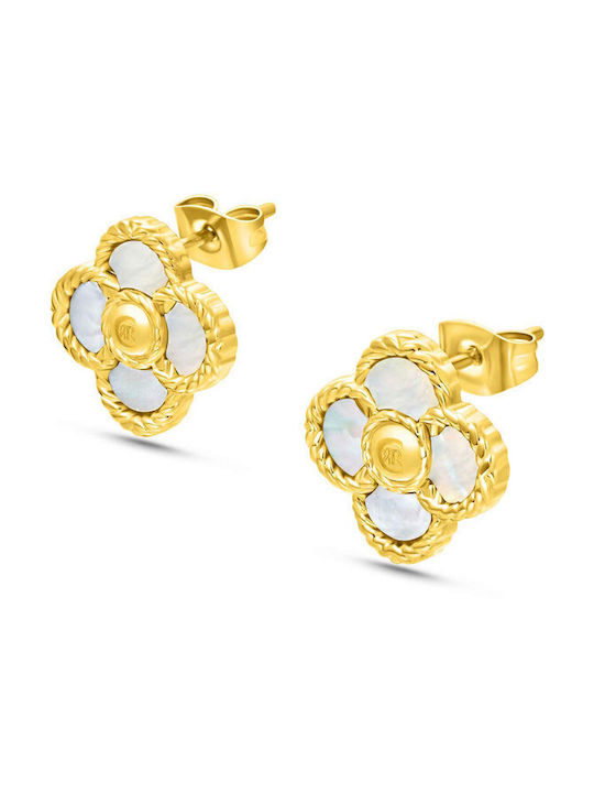 Cerruti Earrings made of Steel Gold Plated