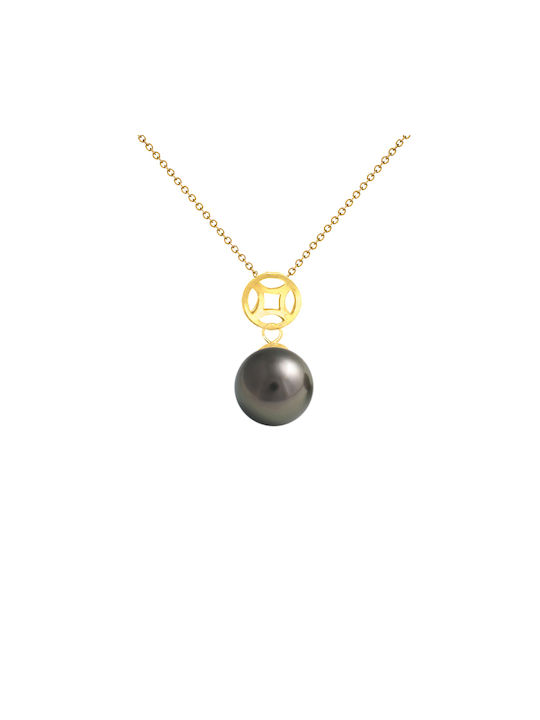 Margaritari Charm from Gold 18k with Pearls