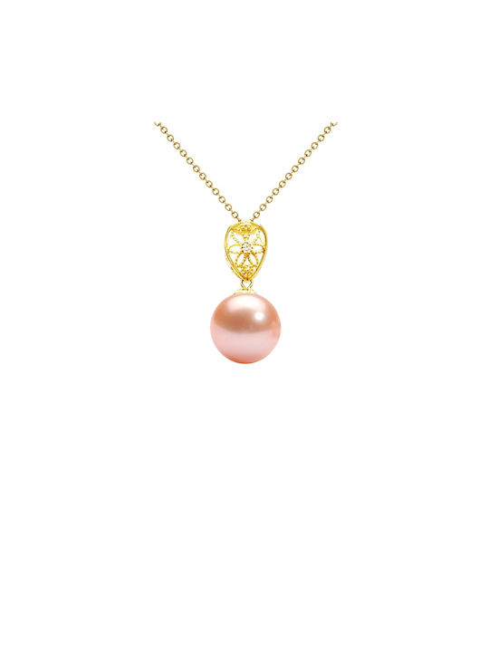 Margaritari Charm from Rose Gold 18k with Pearls