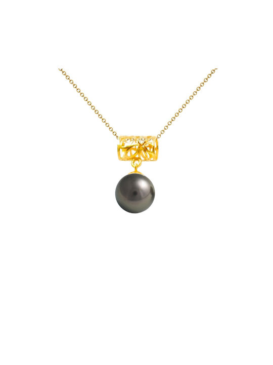 Margaritari Necklace from Gold 18k with Pearls