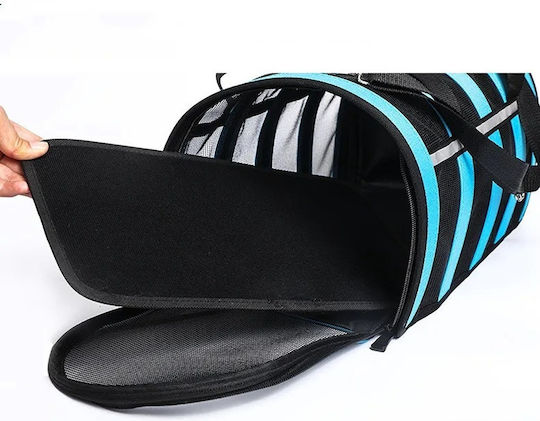 Umhängetasche für Hunde / Katzen bis 5.5kg Light Blue L25xB42xH26cm.