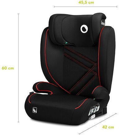 Lionelo Hugo Baby Car Seat High-back Booster i-Size with Isofix Black 15-36 kg