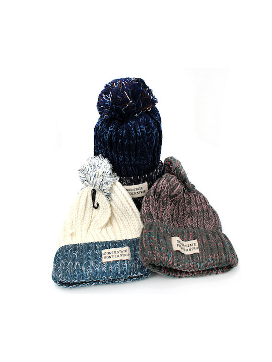 Kids Beanie Knitted Multicolour