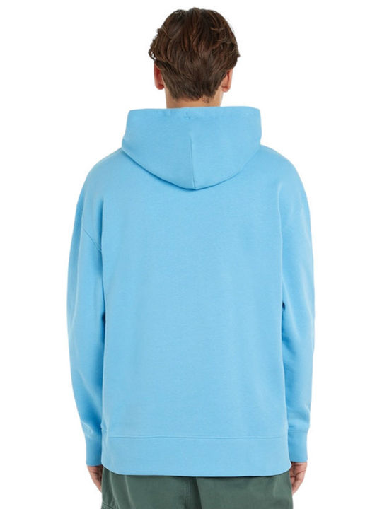 Tommy Hilfiger Herren Sweatshirt mit Kapuze Hellblau