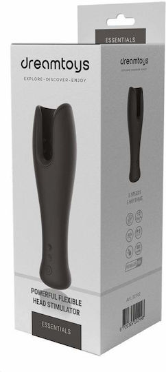 Dream Toys Powerful Flexible Head Stimlator Black Masturbator Hintern mit Vibration