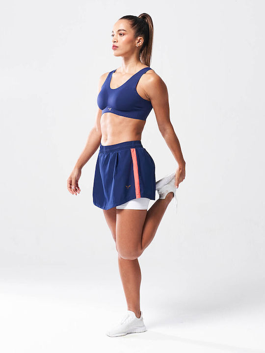 LAB360° Performance Skort Schulung Frauen Kurze Hosen Leggings Medieval Blue