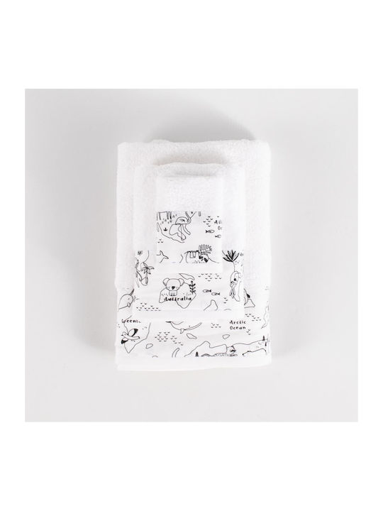 Linea Interiors Set Babyhandtücher 3tlg Black-White Gewicht 500gr/m²