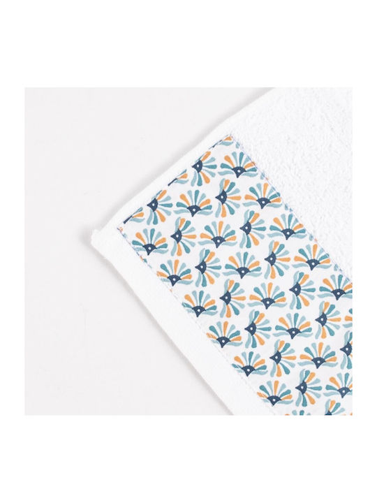 Linea Interiors Σετ Βρεφικές Πετσέτες 3τμχ White - Aqua Βάρους 500gr/m²