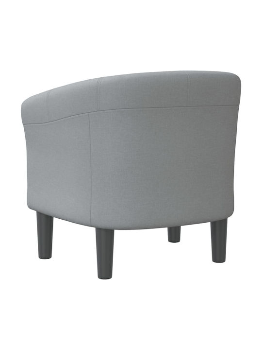 Barrel Armchair Light Grey 70x56x68cm