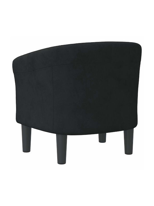 Barrel Armchair Black 70x56x68cm