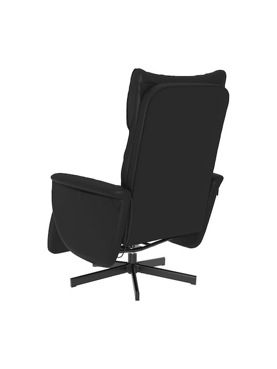 Fotoliu Relax Masaj cu Puf din Piele Ecologică Întuneric 71x84x106.5cm