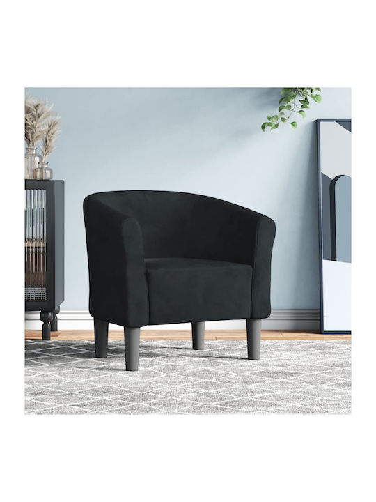Barrel Armchair Black 70x56x68cm