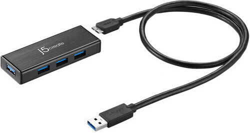 J5create USB Хъб с 4 USB 3.0 Порта и USB-A Връзка