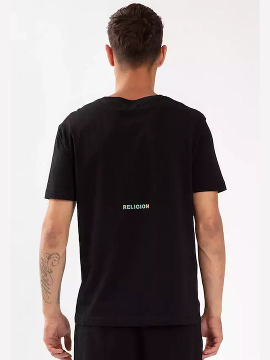 Religion Men's Short Sleeve Blouse Black