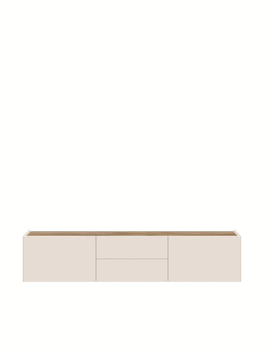 Έπιπλο Τηλεόρασης Spike Plus Μπεζ Μ176xΠ47xΥ37cm