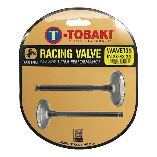 Tobaki Motorradkopfventile Honda ANF 125 Innova Injection Ein- und Auslass-Set