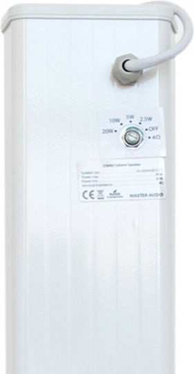 Master Audio Επιτοίχιο Ηχείο 20W (Τεμάχιο) Λευκό