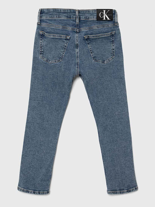 Calvin Klein Dad Essential Παιδικό Τζιν Παντελόνι Μπλε.