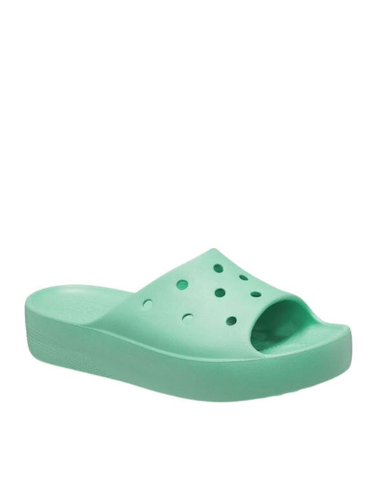 Classic Women's Platform Slides Green